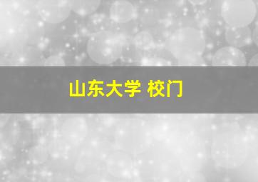 山东大学 校门